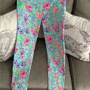 EUC Lilly Pulitzer Floral Print Leggings size XL